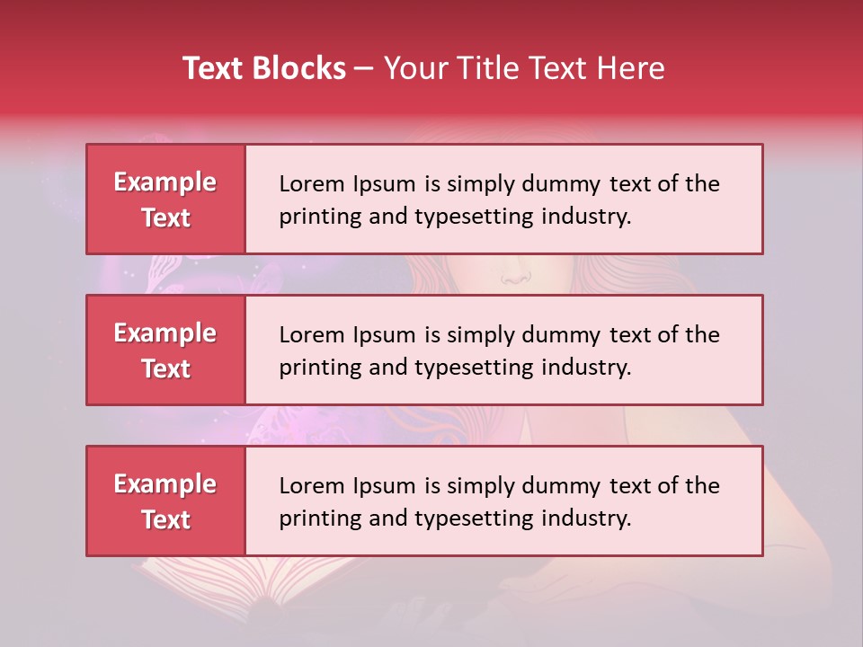Female Miracle Ginger PowerPoint Template