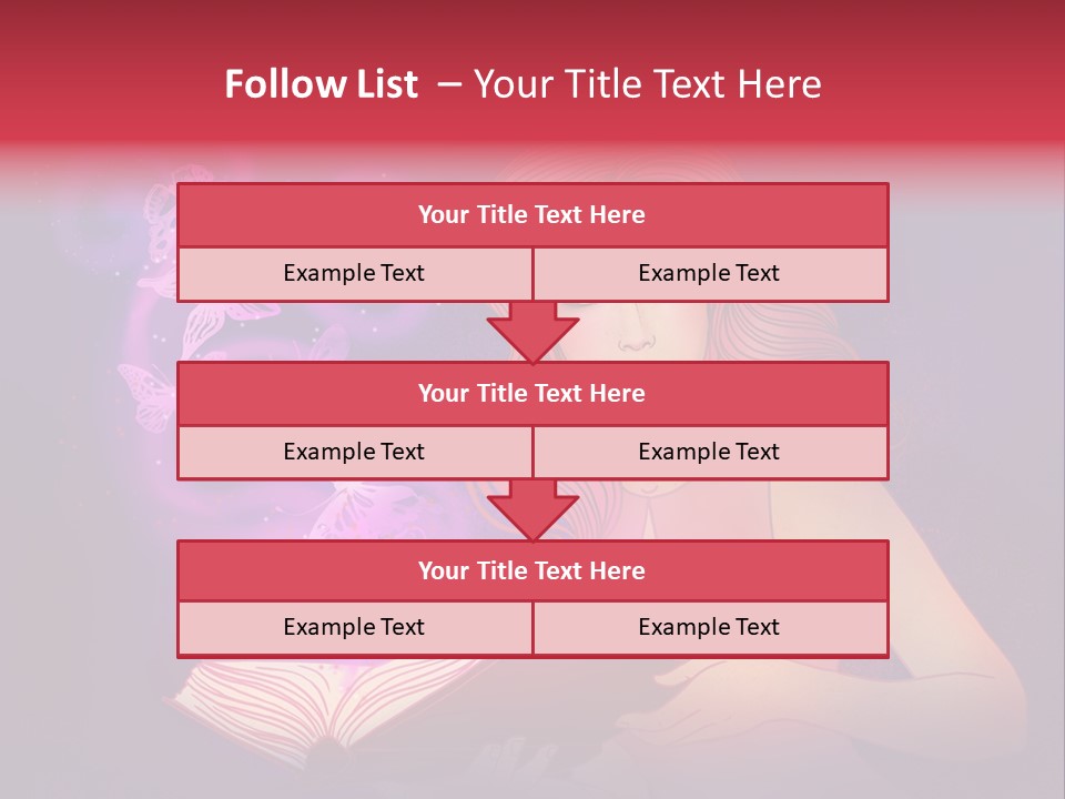 Female Miracle Ginger PowerPoint Template