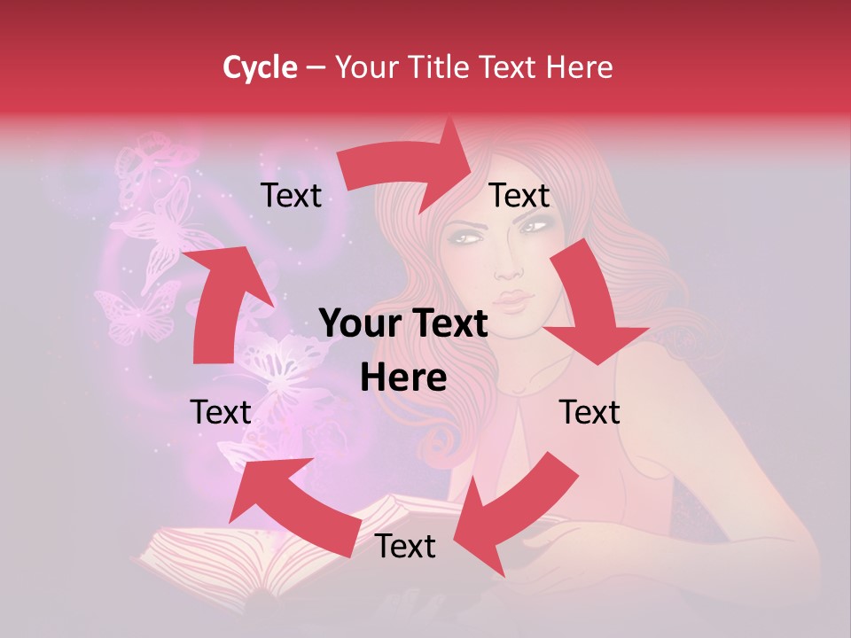 Female Miracle Ginger PowerPoint Template