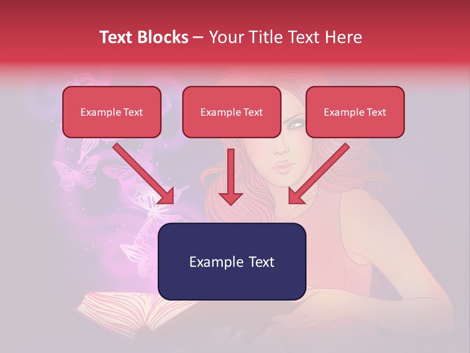 Female Miracle Ginger PowerPoint Template