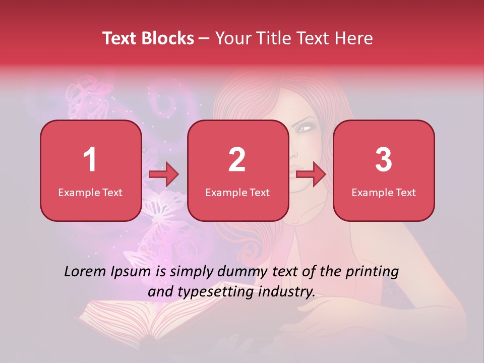 Female Miracle Ginger PowerPoint Template