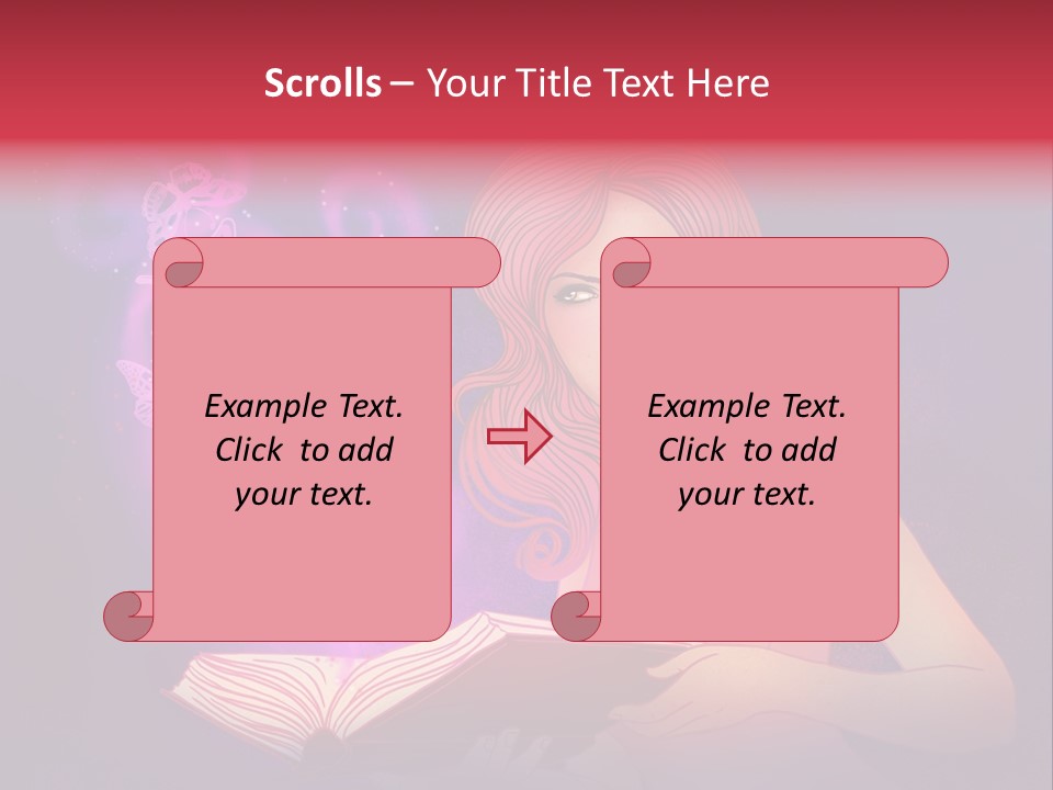 Female Miracle Ginger PowerPoint Template
