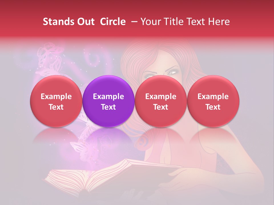 Female Miracle Ginger PowerPoint Template