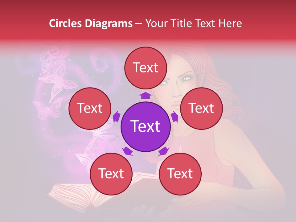 Female Miracle Ginger PowerPoint Template