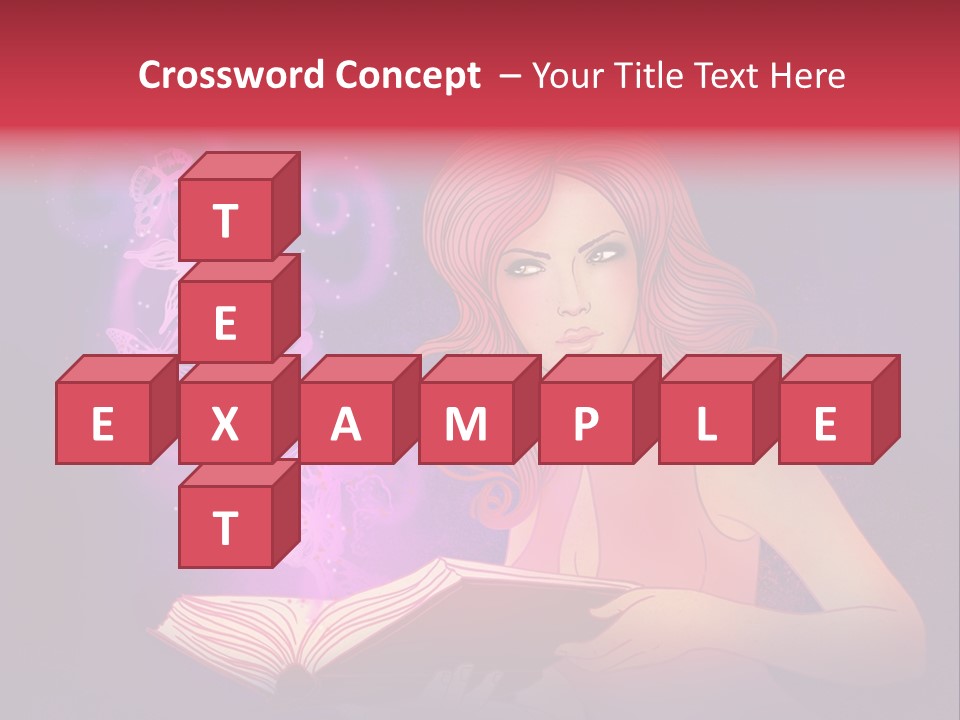 Female Miracle Ginger PowerPoint Template