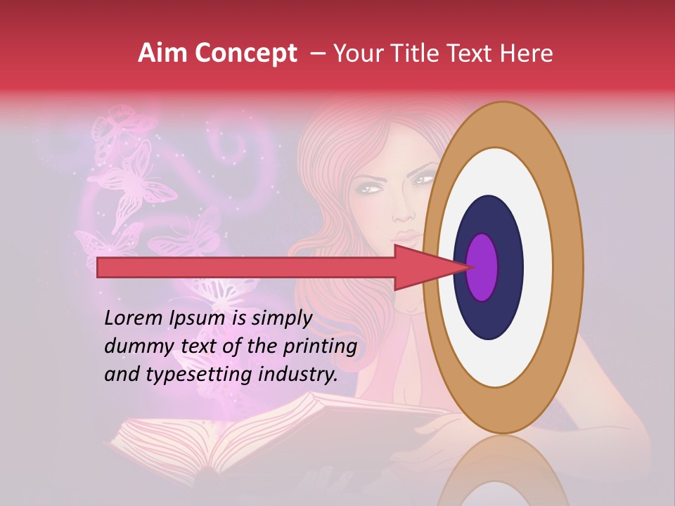 Female Miracle Ginger PowerPoint Template