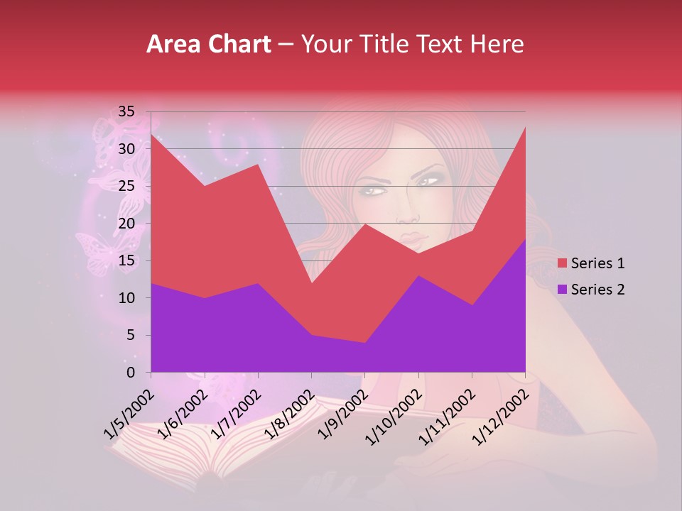 Female Miracle Ginger PowerPoint Template
