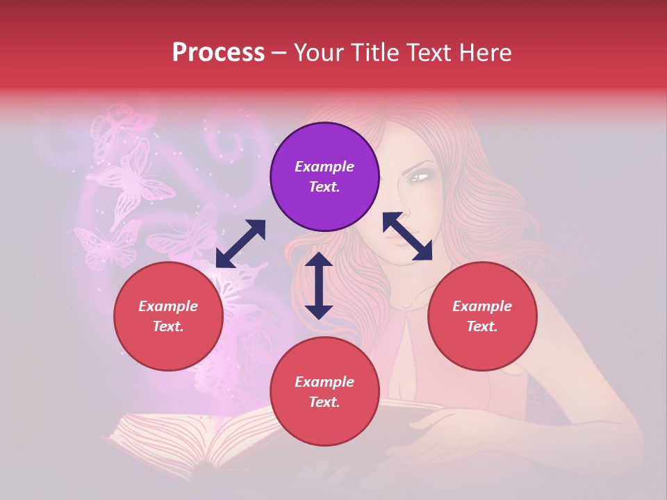 Female Miracle Ginger PowerPoint Template