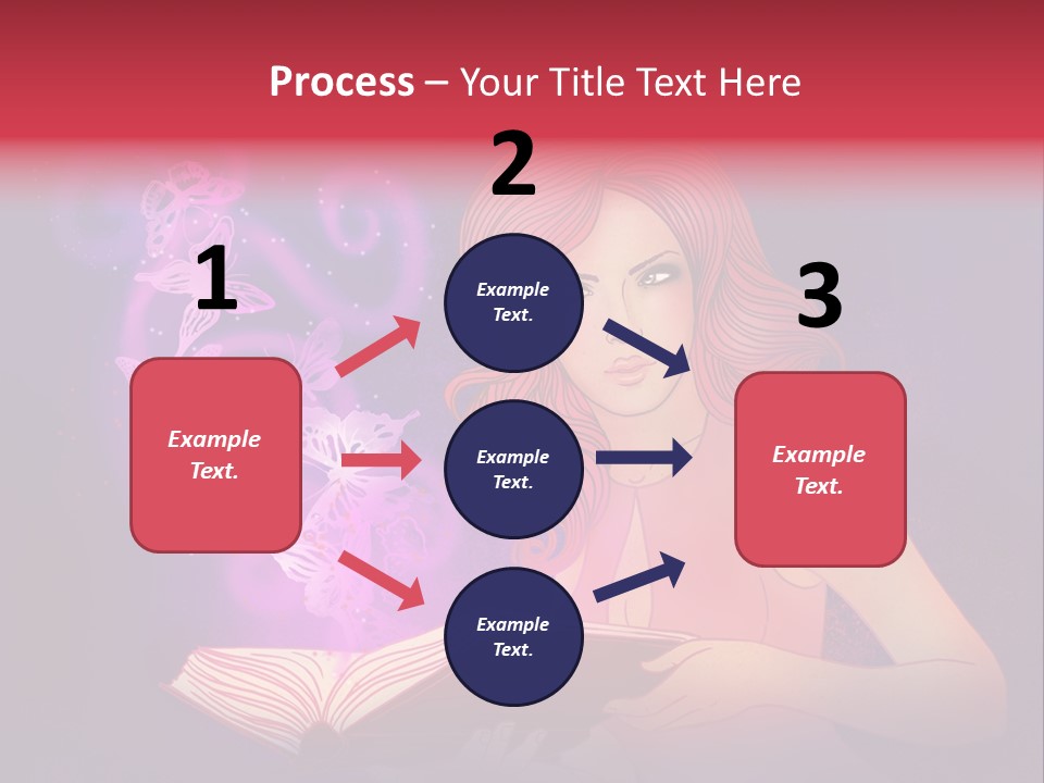 Female Miracle Ginger PowerPoint Template