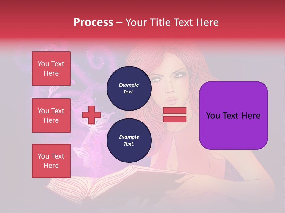 Female Miracle Ginger PowerPoint Template