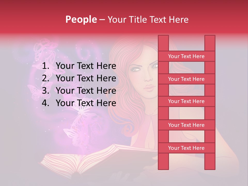 Female Miracle Ginger PowerPoint Template