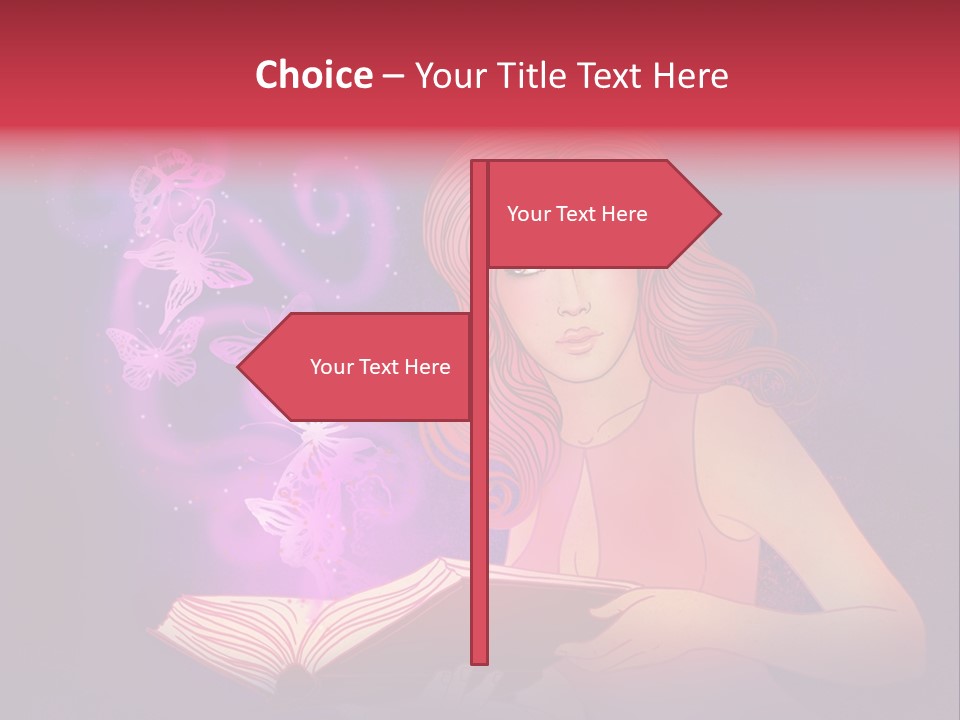 Female Miracle Ginger PowerPoint Template