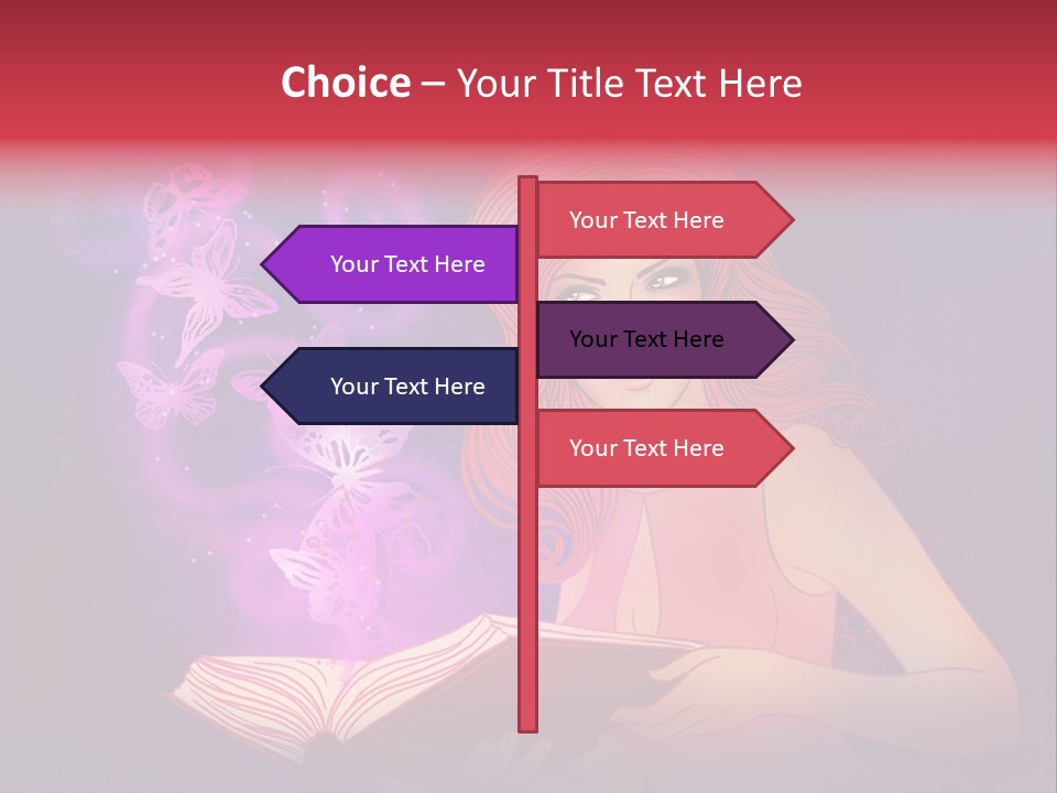 Female Miracle Ginger PowerPoint Template