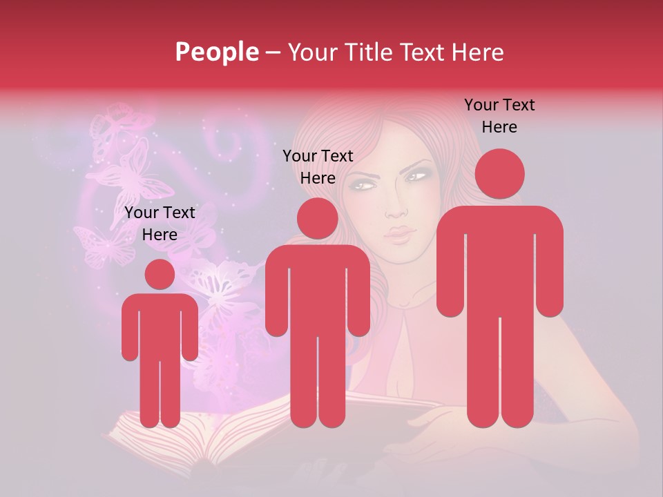 Female Miracle Ginger PowerPoint Template