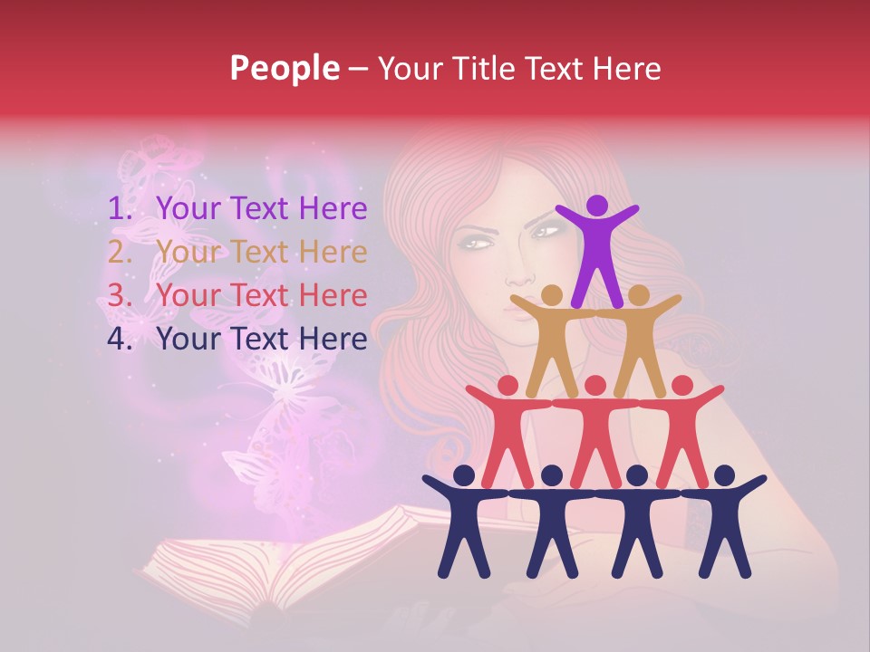 Female Miracle Ginger PowerPoint Template
