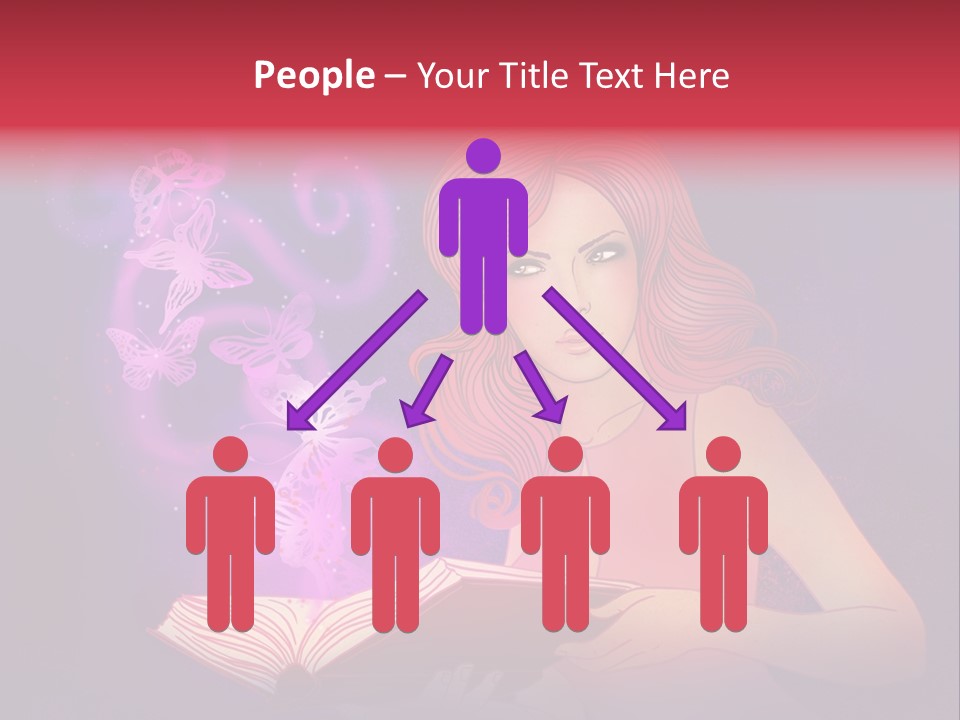 Female Miracle Ginger PowerPoint Template