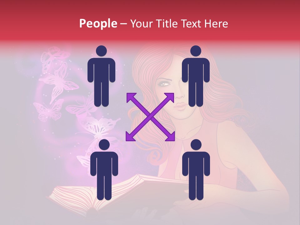 Female Miracle Ginger PowerPoint Template