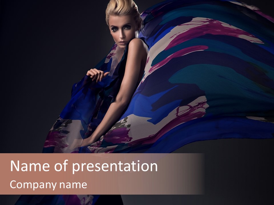 Look Makeup Lady PowerPoint Template