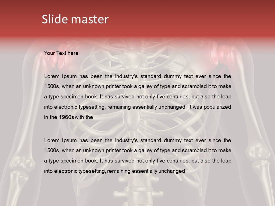 Skin Skeleton Biology PowerPoint Template