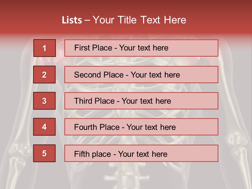 Skin Skeleton Biology PowerPoint Template
