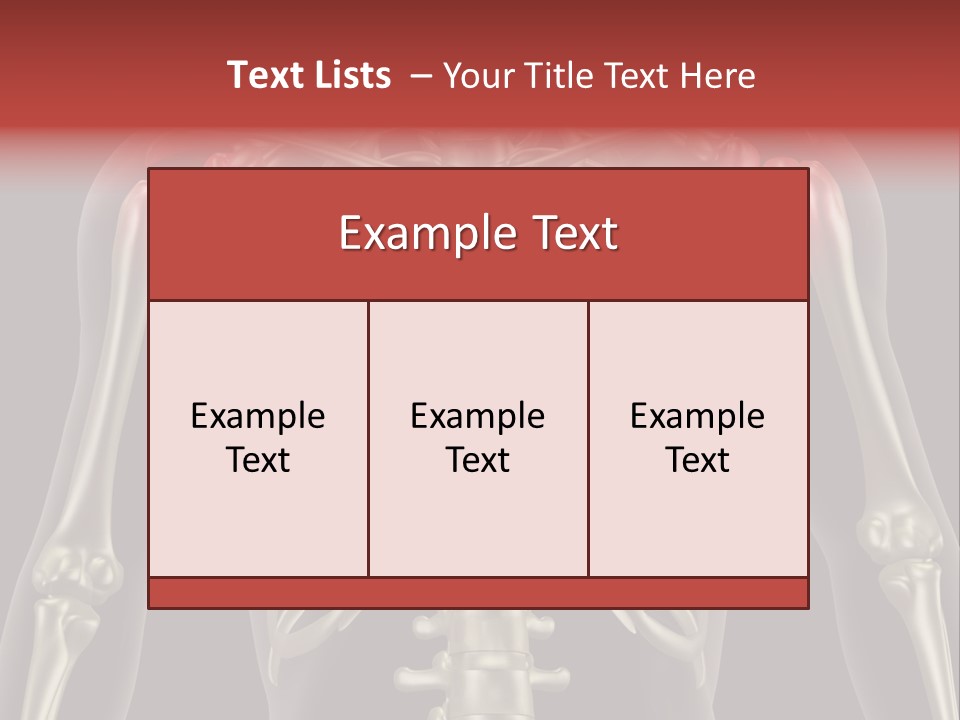 Skin Skeleton Biology PowerPoint Template