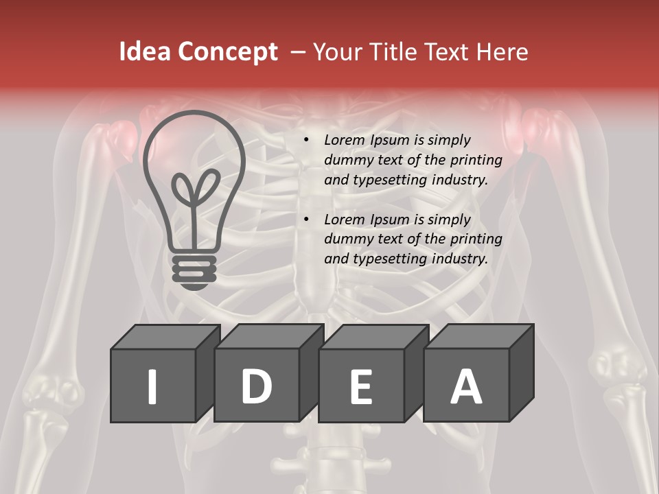 Skin Skeleton Biology PowerPoint Template