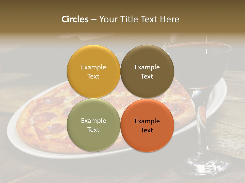 Green Pie Round PowerPoint Template