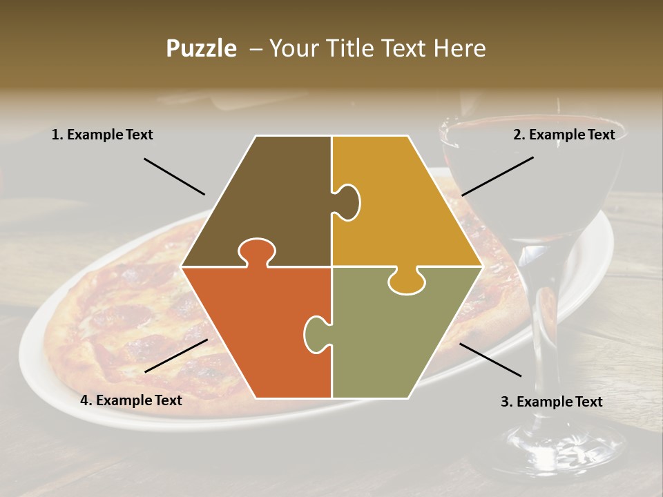 Green Pie Round PowerPoint Template