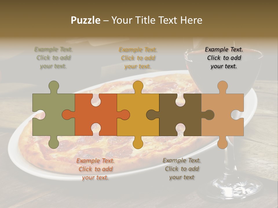 Green Pie Round PowerPoint Template