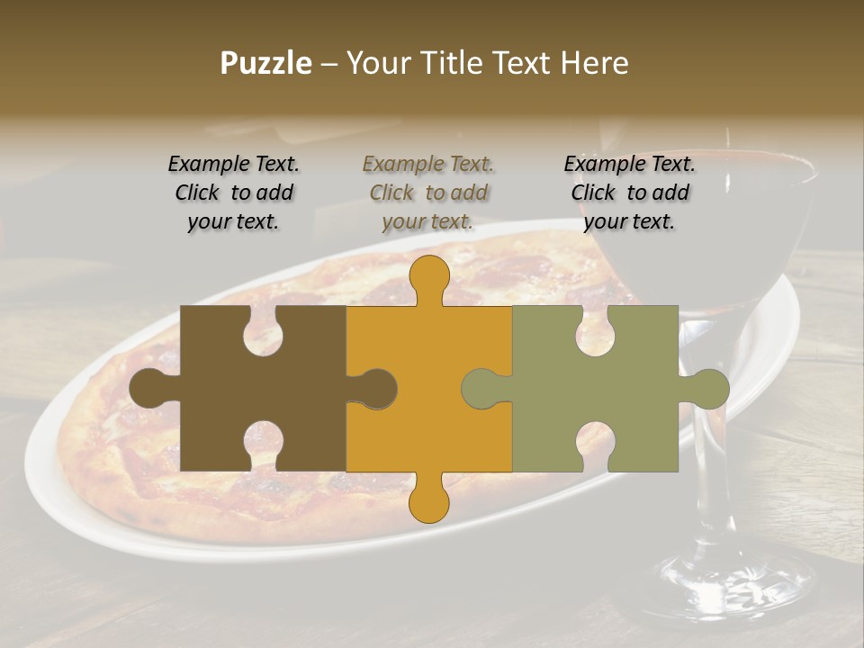 Green Pie Round PowerPoint Template