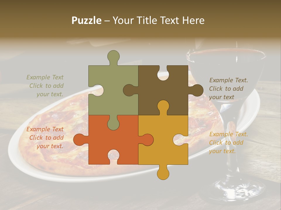 Green Pie Round PowerPoint Template