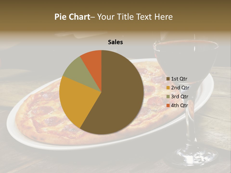 Green Pie Round PowerPoint Template