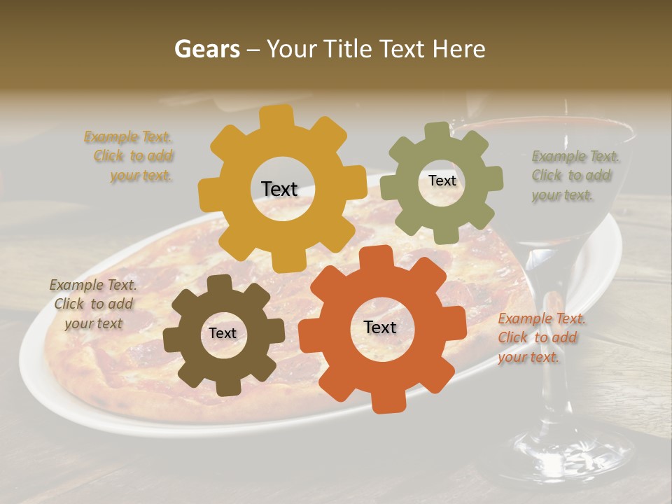 Green Pie Round PowerPoint Template