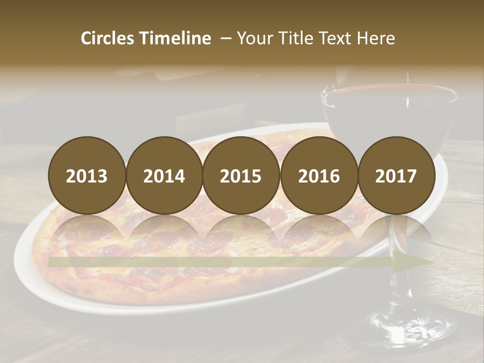 Green Pie Round PowerPoint Template