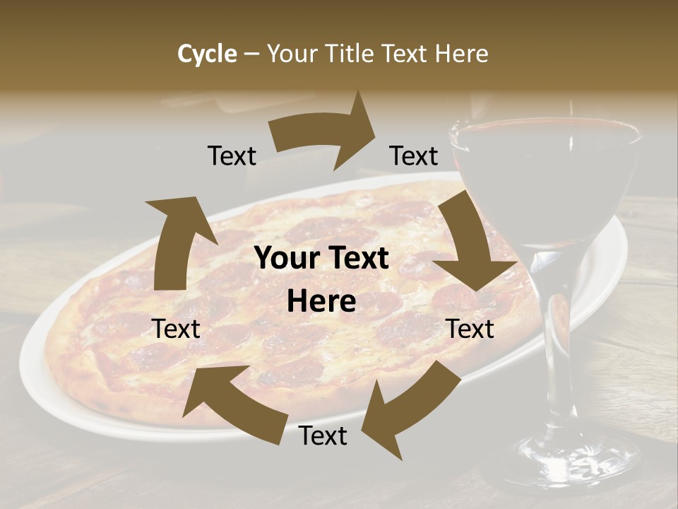 Green Pie Round PowerPoint Template