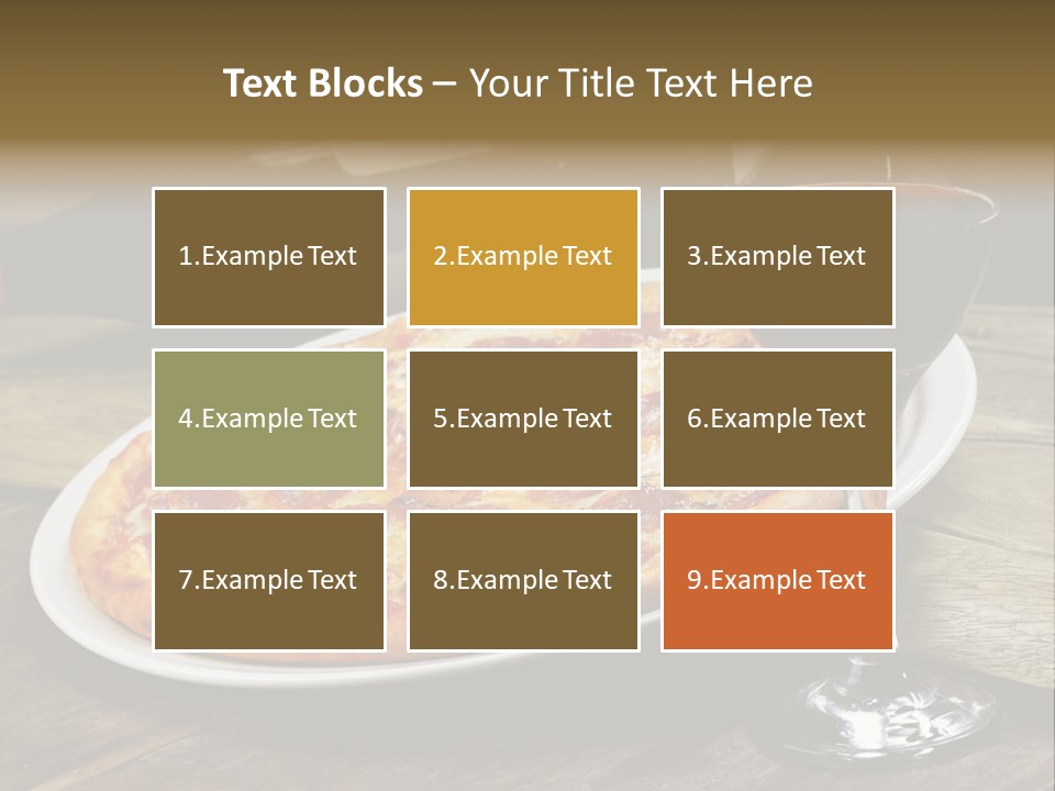 Green Pie Round PowerPoint Template