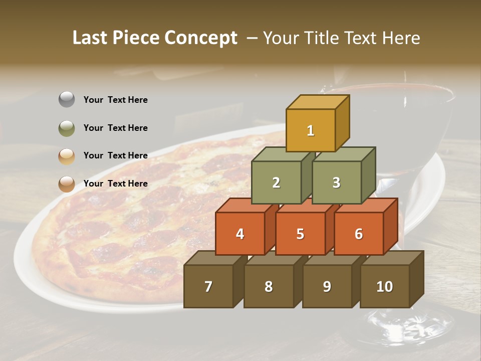 Green Pie Round PowerPoint Template
