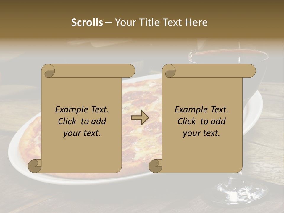 Green Pie Round PowerPoint Template