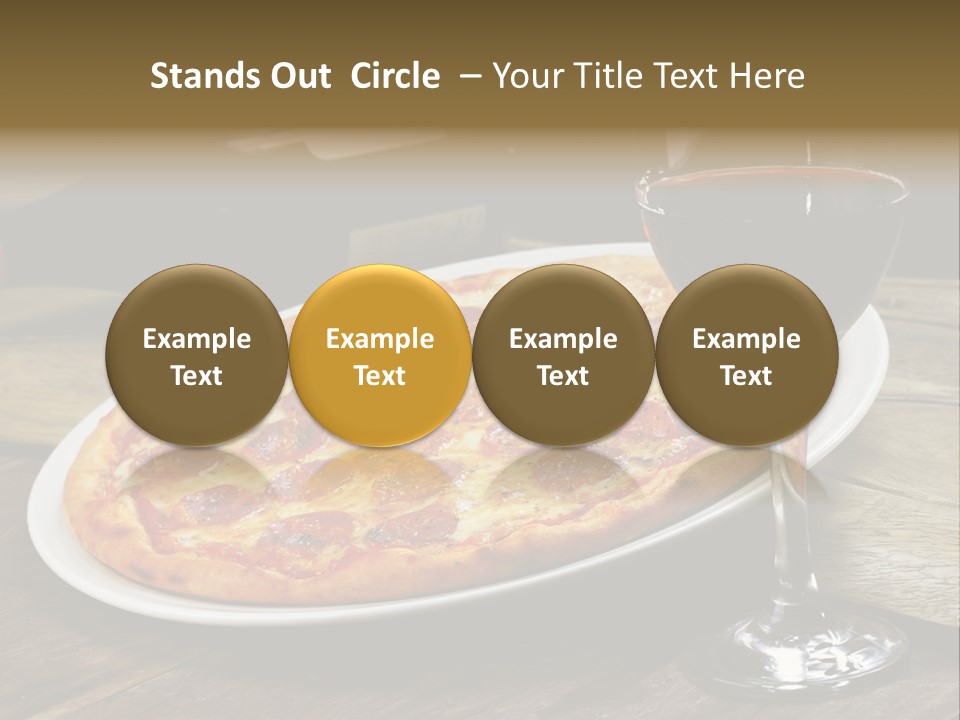 Green Pie Round PowerPoint Template