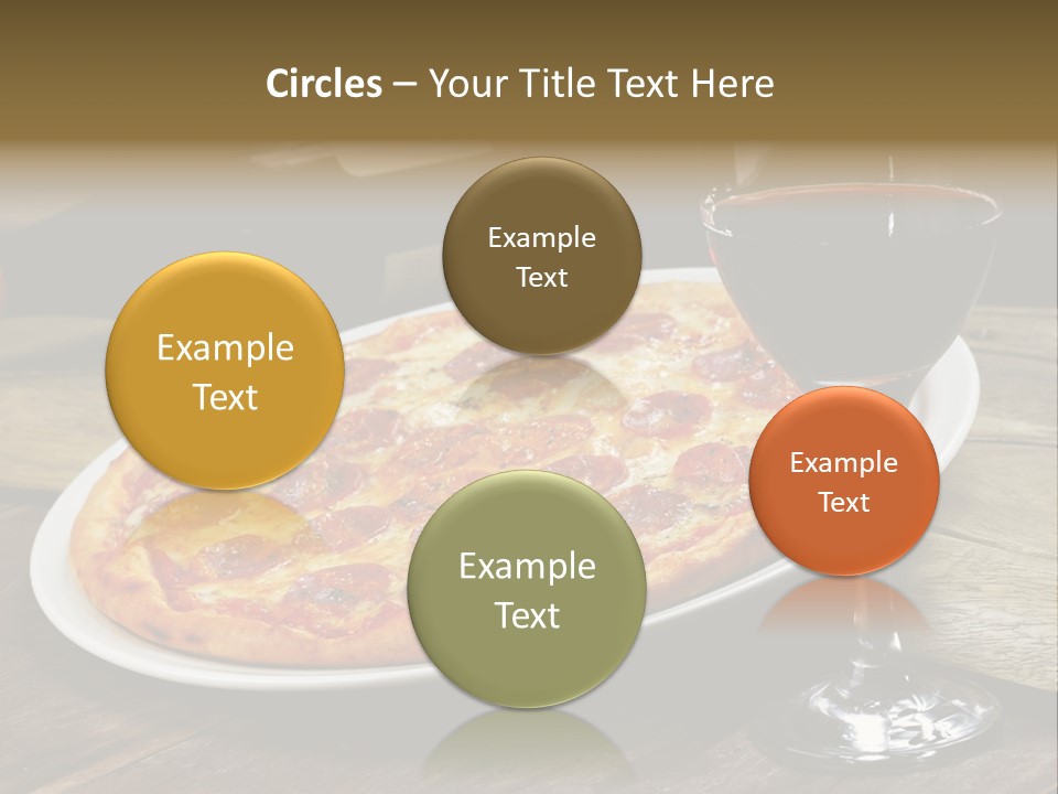 Green Pie Round PowerPoint Template