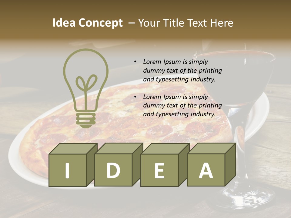 Green Pie Round PowerPoint Template