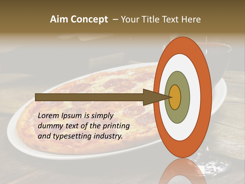 Green Pie Round PowerPoint Template