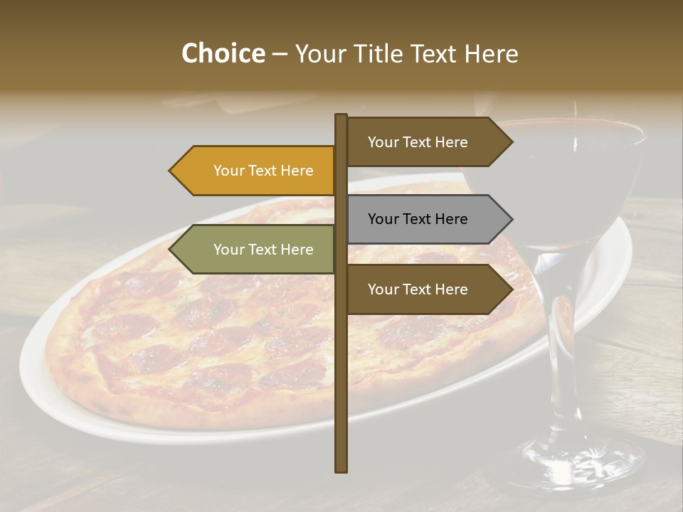 Green Pie Round PowerPoint Template