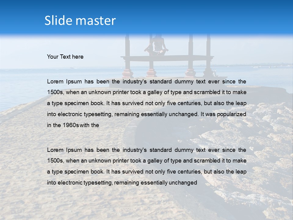 Posing Beauty East PowerPoint Template