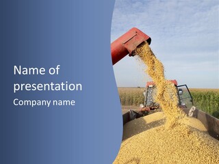 Machine Transportation Farm PowerPoint Template