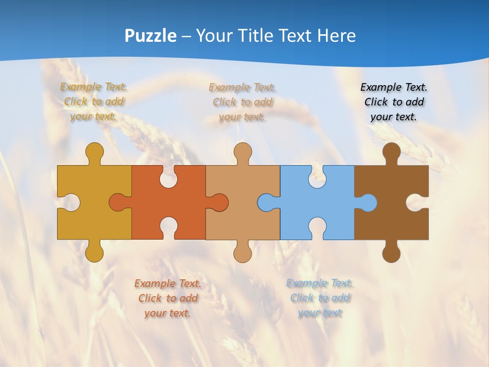 Nature Blue Stem PowerPoint Template