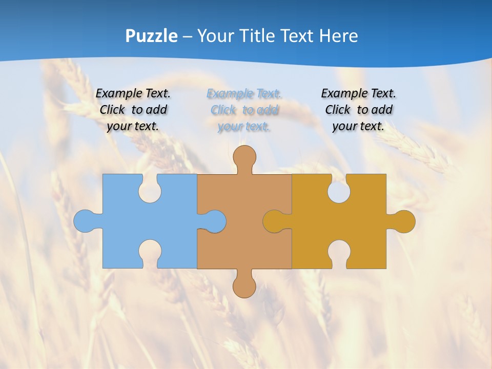 Nature Blue Stem PowerPoint Template