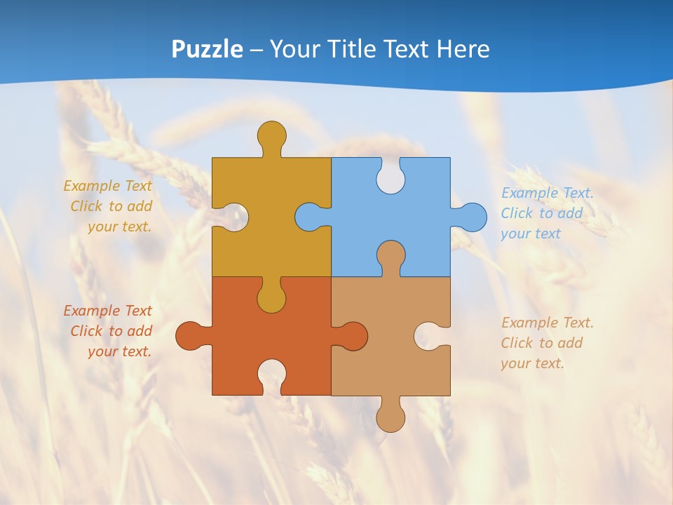 Nature Blue Stem PowerPoint Template