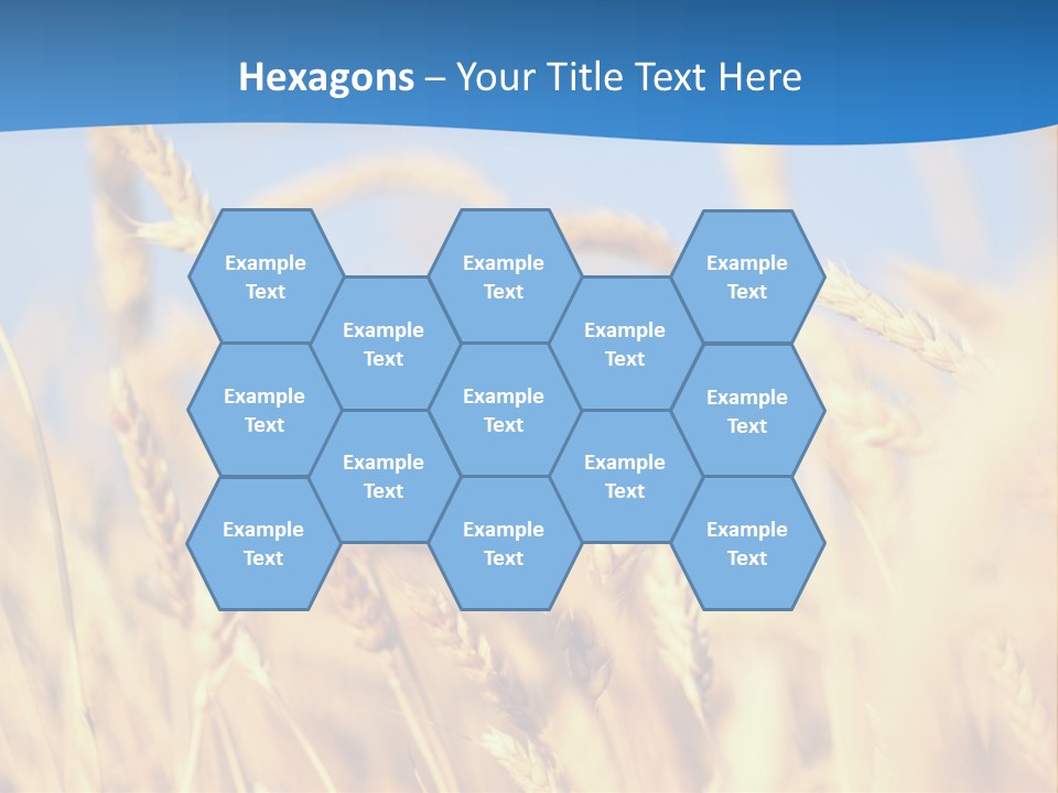 Nature Blue Stem PowerPoint Template