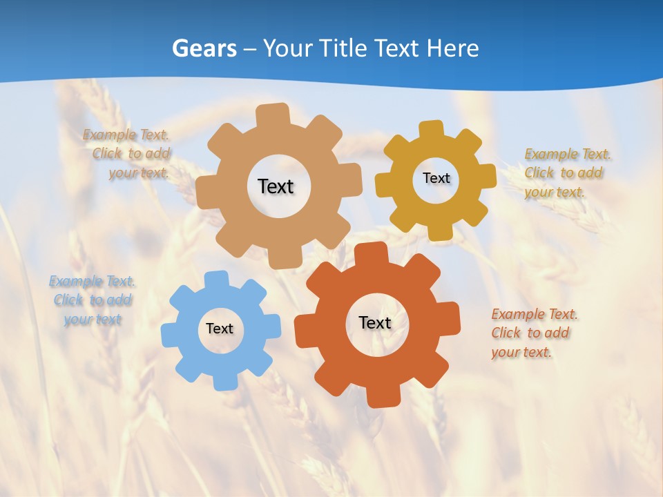 Nature Blue Stem PowerPoint Template